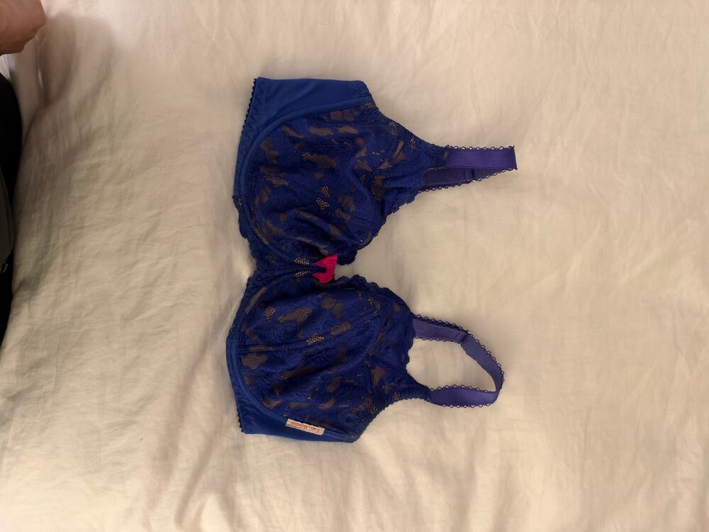 Ewa Michalak Purple Lace Underwire Bra 85F Matching Piece Available